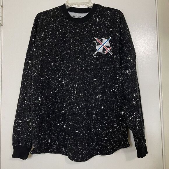 DISNEY PARKS Star Wars Rise of skywalker Long sleeve black spirit jersey shirt - Picture 1 of 5